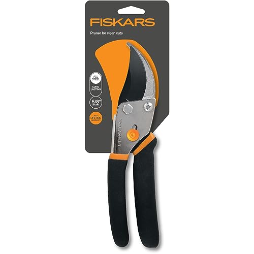 Fiskars Bypass Pruning Shears 5/8” Garden Clippers