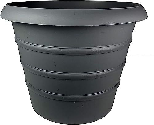 The HC Companies 16 Inch Marina Round Self Watering Planter - Lightwei