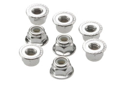 Traxxas 3647 Flanged Nylon Lock Nuts, 4mm (Set of 8)