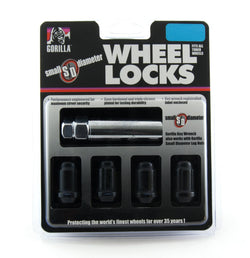 Gorilla Automotive 21631BC Black Chrome Small Diameter Wheel Locks (12mm x 1.50 Thread Size)