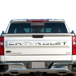 Putco Chevrolet Tailgate Letters Kit - Stainless Steel - Cut Lettering - Fits Chevy Silverado 2019-2026