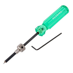 Redding Small Flash Hole Deburring Tool with Handle for .17 .20 Cal Cases with Included Pilot Stop for Precision Case Preparation (6110)