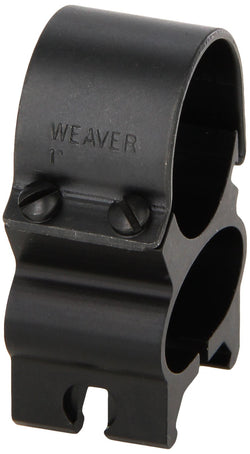 Weaver See-Thru 1-Inch Detachable Rings (Matte Black)