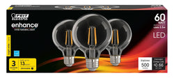 Feit Electric DIM G25 LED CLEAR 3K 3PK