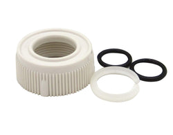 Dura Faucet DF-RK510-WT RV Faucet Spout Nut and Rings Replacement Kit (White)