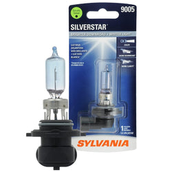 SYLVANIA - 9005 SilverStar - High Performance Halogen Headlight Bulb, High Beam, Low Beam and Fog Replacement Bulb, Brighter Downroad with Whiter Light (Contains 1 Bulb)