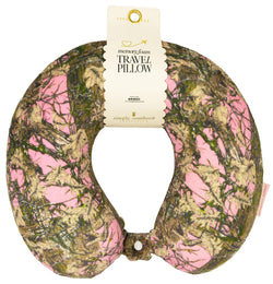 Simply Southern Memory Foam Travel Neck Pillow (Camo Pink)
