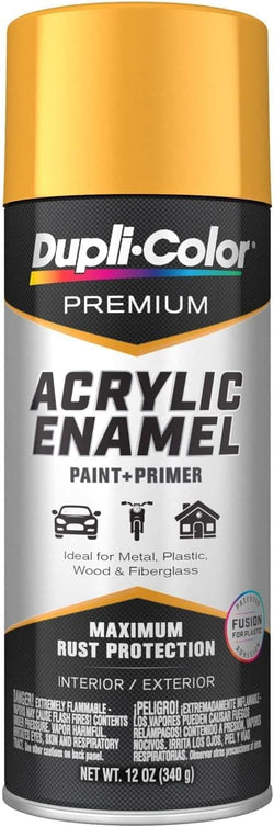 Dupli-Color EPAE109 Premium Acrylic Enamel Spray Paint - School Bus Yellow - 12 oz. Aerosol Can