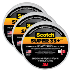 3M Scotch Super 33+ Vinyl Electrical Tape, .75-Inch by 66-Feet