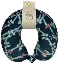 Simply Southern Memory Foam Travel Neck Pillow (Ribbon Blue)