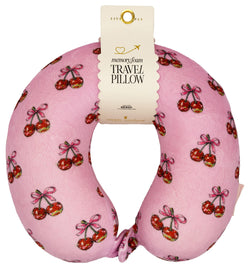 Simply Southern Memory Foam Travel Neck Pillow (Cherry)
