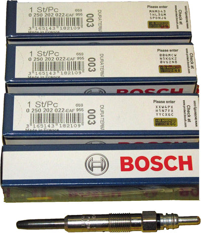 Set of 4 Volkswagen Diesel Glow Plug Bosch (Used, like new)