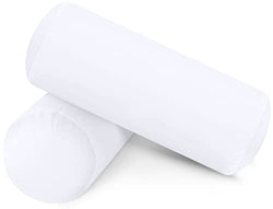 Utopia Bedding Bolster Pillows Insert (Pack of 2, White) - 6 x 16 Inches Bed and Couch Pillows