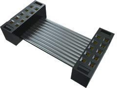 TCSD-10-D-01.00-01-F, Cable Assembly 0.025m 28AWG IDC Connector to IDC Connector F-F Bulk (5 Items)