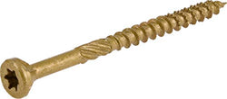 Power Pro Wood Screws, #9 x 2-1/2", Premium Outdoor Deck Screws, Rust Resistant, Epoxy Coated Bronze