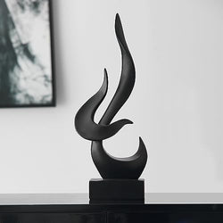 AWNR Flame Abstract Sculpture Resin Art Statue