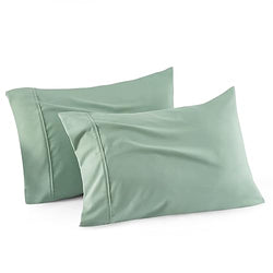 Bedsure Pillow Cases Standard Size - Polyester & Rayon Derived from Bamboo Cooling Pillowcase 2