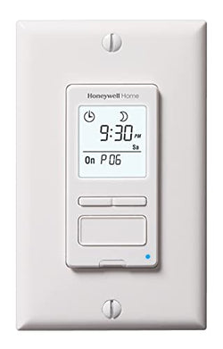 Honeywell Home RPLS540A1002 RPLS540A ECONOSwitch Programmable Timer Switch, White