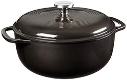Lodge 6 Quart Enameled Cast Iron Dutch Oven with Lid – Dual Handles
