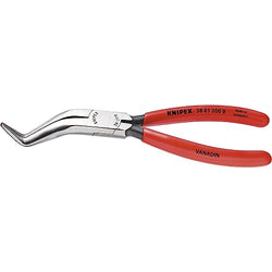 KNIPEX - Long Nose Pliers Without Cutter, Double Angled