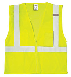 Kishigo 3 Pocket Zipper Mesh Unisex Reflective Safety Vest 1085