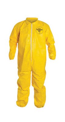 TYCHEM 2000, COVERALL, ZIPPER FRONT, ELASTIC WRIST AND ANKLE, STORMFLAP