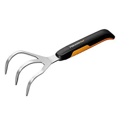 Fiskars Xact Hand Garden Cultivator, Black/Slivler