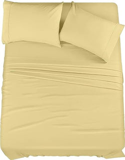 Utopia Bedding King Bed Sheets Set - 4 Piece Bedding - Brushed Microfiber