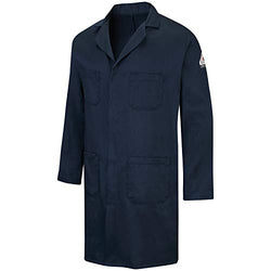 Bulwark FR mens Fr Concealed Snap-front Lab Coat