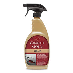 Granite Gold Water-Based Sealer Spray Protection for Granite, Marble, Travertine, Natural Stone Countertops, 24 Fluid Ounces