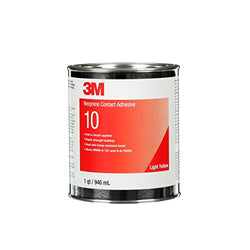 3M Neoprene Contact Adhesive 10 Light Yellow, 1 qt, 12 per case