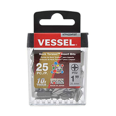Vessel NECK TORSION Insert Bit PH2x25.4 25PC. (Case)