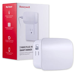 Honeywell UltraPro Z-Wave Plus Smart Light Dimmer Switch, Single Outlet Plug-in