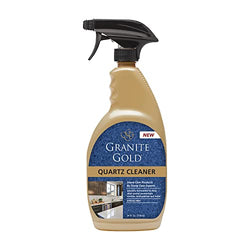Granite Gold Quartz Cleaner Spray for Caesarstone, Cambria, Silestone and All Other Quartz Countertop Surfaces, 24 Fl Oz
