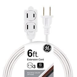 GE 3-Outlet Extension Cord with Multiple Outlets 6 Ft