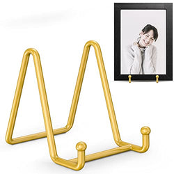 TR-LIFE Gold Large Plate Stands for Display 2 pack