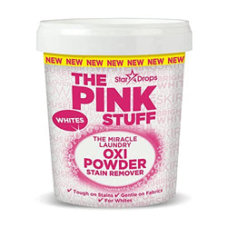Stardrops - The Pink Stuff - The Miracle Laundry Oxi Powder Stain Remover Specifically Formulated for Whites