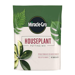 Miracle-Gro Houseplant Potting Mix: Fertilized, Perlite Soil for Indoor Gardening