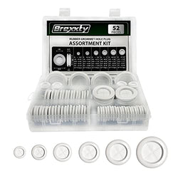 Brexxty 52 PCS Rubber Grommets for Wiring Rubber Grommet Kit in 6 Assorted Drill Hole Sizes