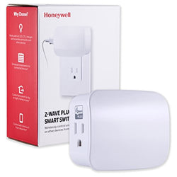 Honeywell UltraPro Z-Wave Plus Smart Light Switch, Single Outlet Plug-in