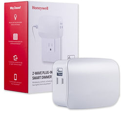 Honeywell UltraPro Z-Wave Plus Smart Light Dimmer Switch, Dual Outlet Plug-in