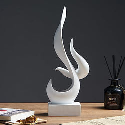 AWNR Flame Abstract Sculpture Resin Art Statue
