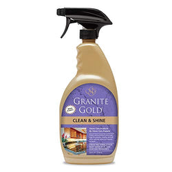 Granite Gold Clean and Shine Spray-Streak-Free Deep Cleaning & Polishing of Granite, Marble, Quartz, 24 Fl Oz