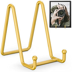 TR-LIFE Gold Large Plate Stands for Display 2 pack