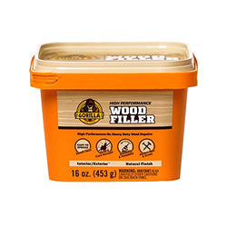 Gorilla All Purpose Wood Filler, 16 Ounce Tub, Natural