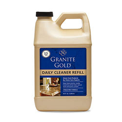 Granite Gold Daily Cleaner Refill Streak-Free Cleaning for Granite, Marble, Travertine, Quartz, Natural Stone Countertops, and Floors, 64 Fluid Ounces