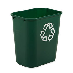 Rubbermaid Commercial Products Wastebasket Trash Container, Green