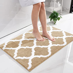 OLANLY Bathroom Rugs, Soft and Absorbent Microfiber Bath Rugs