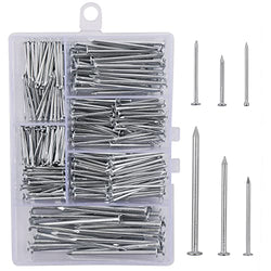 376pcs Premium Hardware Nails Assortment Kit, Maximum Length 2 Inches Galvanized Nails
