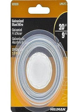 The Hillman Group 123133 19 Gauge Galvanized Steel Wire, 50-Feet